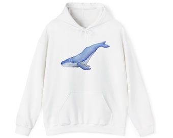 Ocean Whale Hoodie: Unisex Marine Life Sweatshirt
