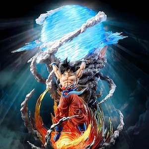 Cosmic Martial Fighter STL: Anime Saiyan Warrior 3D Print Figurine (Digital Download)