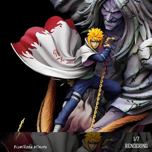 Yellow Flash Ninja STL: Anime Hero 3D Print Figurine (Digital Download)