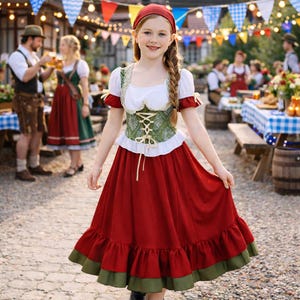 german beer festival dress oktoberfest-bavarian-maid-dress-traditional-german-beer-festival-costume -for-women-5205492.jpg?v=1752286609 main image 1