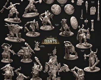 3D Miniatures - STL Files - Kraggers Giants