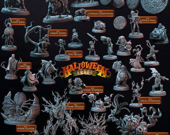 3D Miniatures - STL Files - Halloween Season