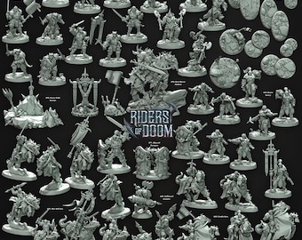 3D-miniaturen - STL-bestanden - Riders of Doom