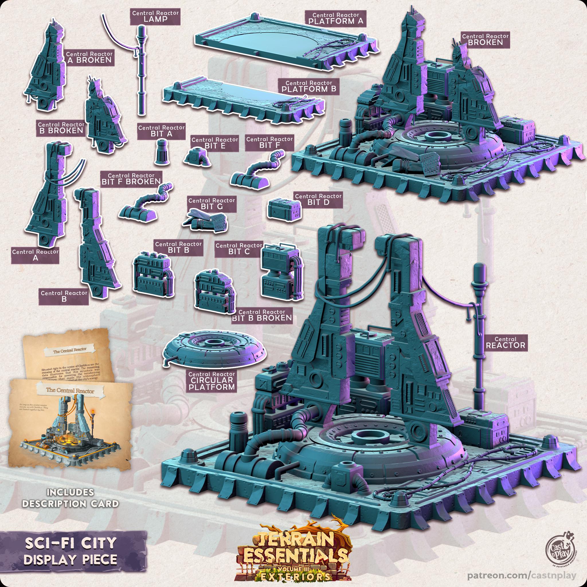 Filets Miniatures 3D Miniatures - STL Files - Modular Terrain - Scifi City - Etsy