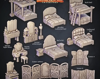 3D Miniaturen - STL-bestanden - Interieurdecor - Huisset