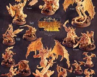 3D Miniatures - STL Files - Depths of Hell