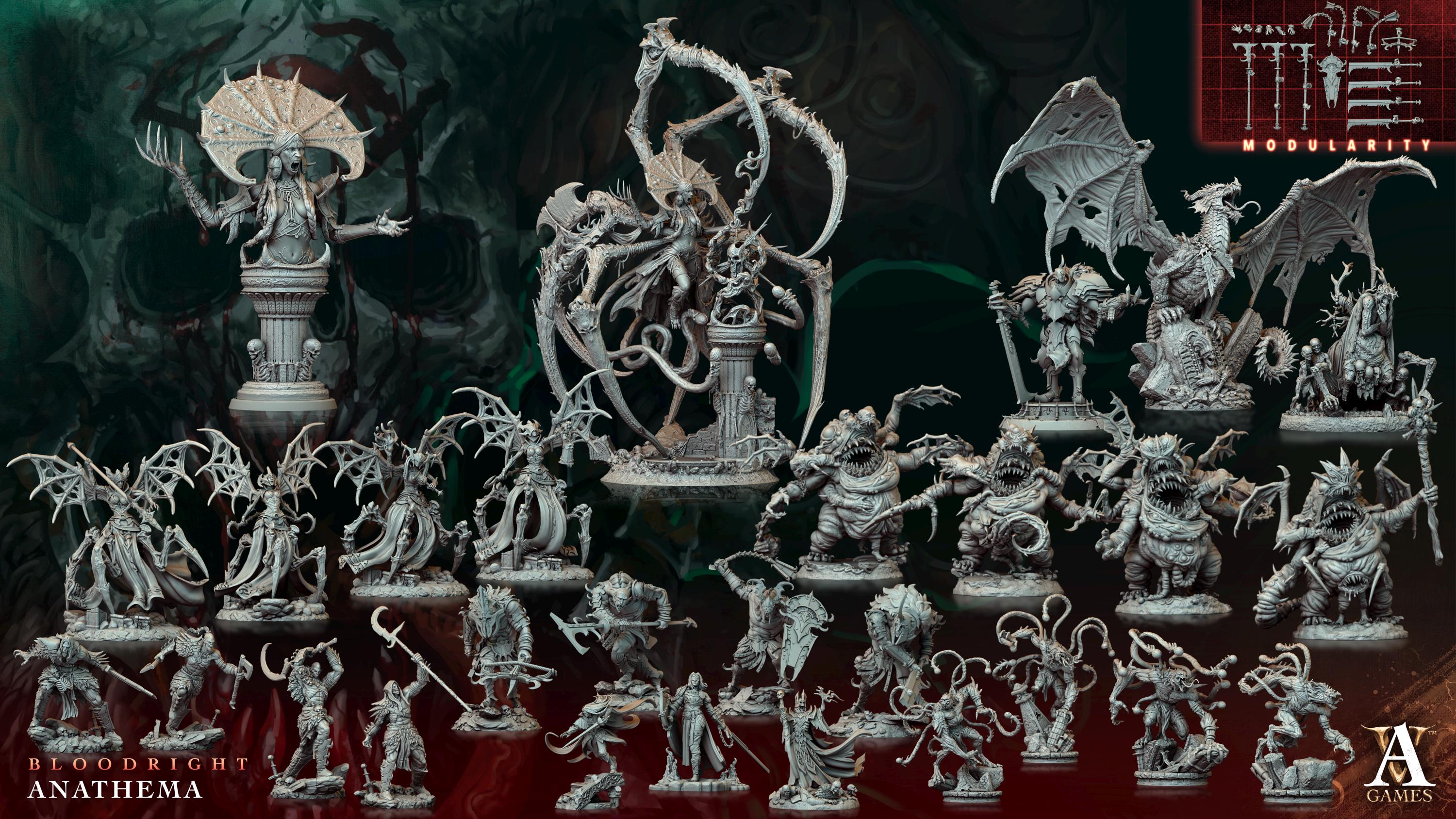 Filets Miniatures 3D Miniatures - STL Files - Bloodright - Anathema - Etsy