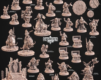 3D Miniatures - STL Files - Dwarven Legacy