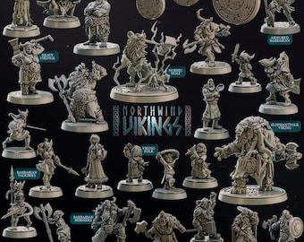 3D Miniatures - STL Files - Northwind Vikings