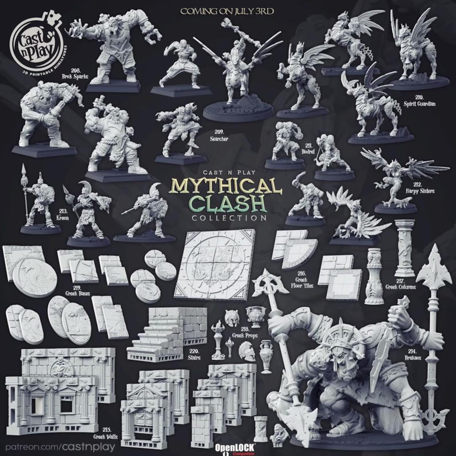 Filets Miniatures 3D Miniatures - STL Files - Mythical Clash - Etsy Australia