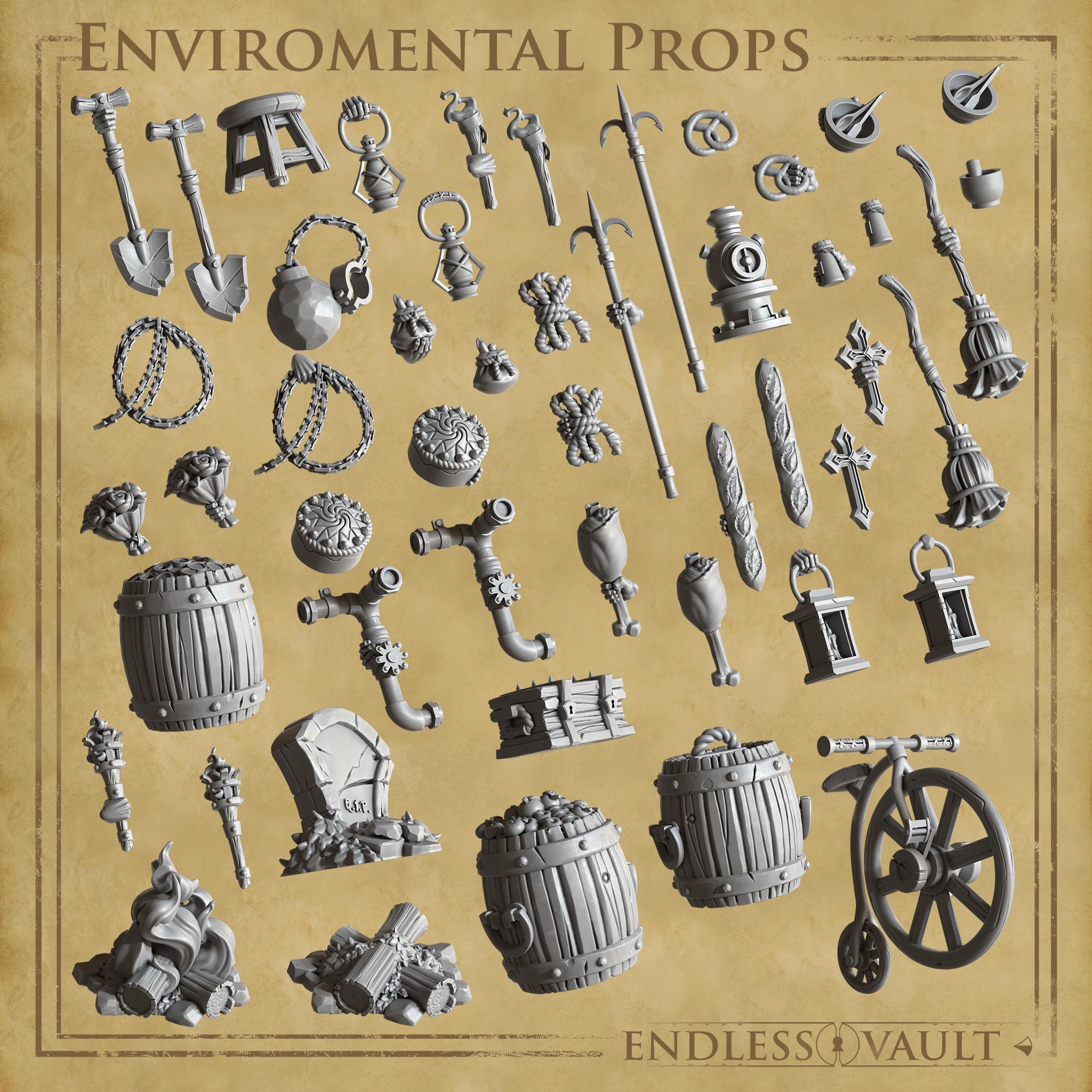 Filets Miniatures 3D Miniatures - STL Files - Endless Vault - Etsy Australia