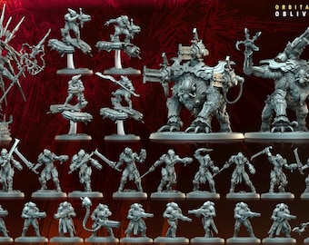 3D Miniatures - STL Files - Orbita Hellscape - Oblivion Court