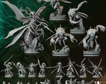 3D Miniatures - STL Files - Sylvari - Hive of the Wasp Queen