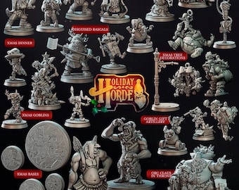 3D Miniatures - STL Files - Holiday Horde