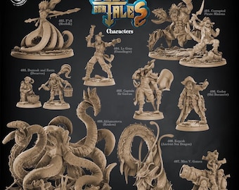 3D-miniaturen - STL-bestanden - Deep Sea Tales