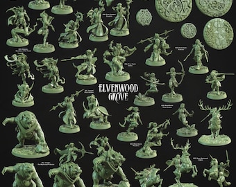 3D Miniatures - STL Files - Elvenwood Grove