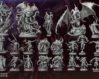 3D Miniatures - STL Files - Circus Grotesque - Fiendish Troupe