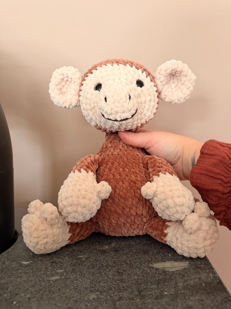 Rumi the Chonkey Monkey Amigurumi | No-sew Monkey Crochet Pattern PDF ...