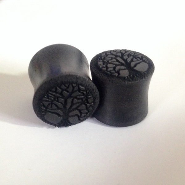 Wood Plugs Tree of Life Etsy