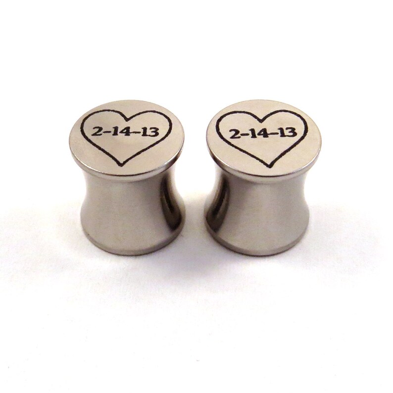 Personalized Date Heart Steel Plugs 2g 6mm 0g 8mm 00g Etsy personalized-date-heart-steel-plugs-2g-6mm-0g-8mm-00g-etsy