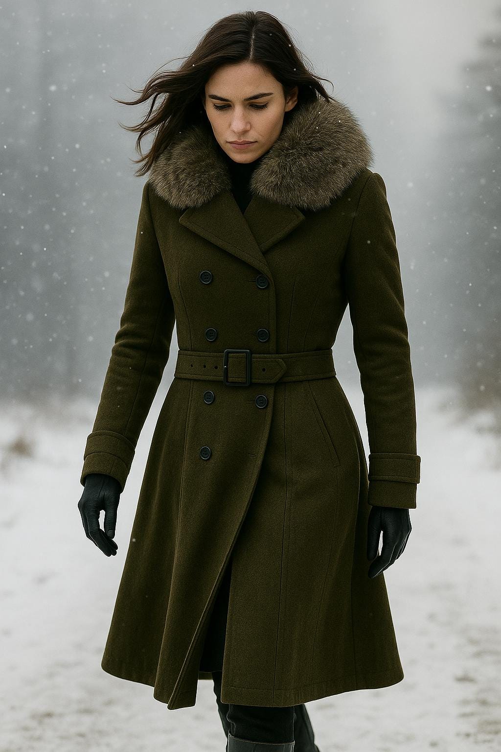 Dark green coat - Etsy 日本