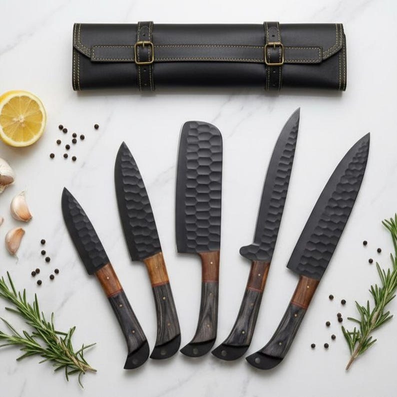 CHEF KNIFE Custom Handmade Damascus Steel Kitchen Knife Gift For Chefs, Mother Gift For Boyfriend Engraved Knife Anniversary Christmas Gift image 8