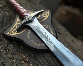 Bilbo Baggins Fantasy Sword: Elven Short Replica – 22” Stainless Steel – Fantasy Movie Wall Decor