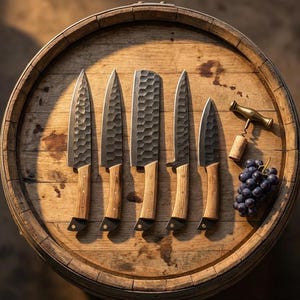 Hand Forged Damascus Steel Chef Knife Set, Kitchen Knives | Chef Knive Set, Handmade 5 Pcs Luxury Damascus Knife Gift for him, Gifts for her