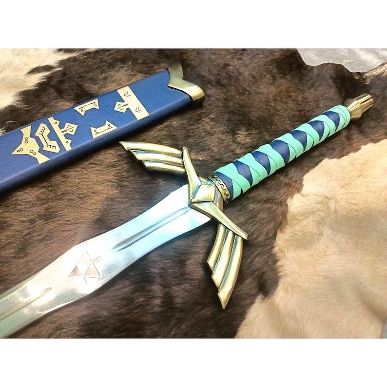 Handmade Zelda Master Sword Replica Custom Legend of Zelda Sword, Perfect Gift for Dad or Anniversary Gift Master link's Zelda Sword Replica image 3