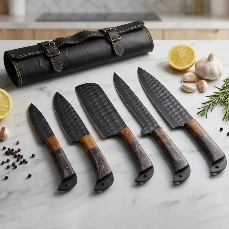 CHEF KNIFE Custom Handmade Damascus Steel Kitchen Knife Gift For Chefs, Mother Gift For Boyfriend Engraved Knife Anniversary Christmas Gift image 10