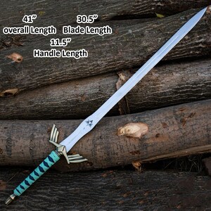 Handmade Zelda Master Sword Replica Custom Legend of Zelda Sword, Perfect Gift for Dad or Anniversary Gift Master link's Zelda Sword Replica image 2