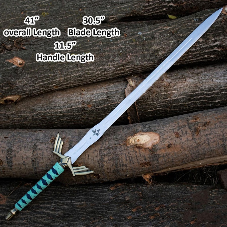 Handmade Zelda Master Sword Replica Custom Legend of Zelda Sword, Perfect Gift for Dad or Anniversary Gift Master link's Zelda Sword Replica image 2