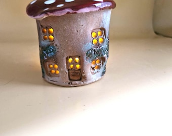 Bring a little magic into your space with this one-of-a-kind handmade ceramic mushroom wax burner