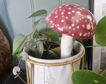 Handmade Ceramic Mushroom – Whimsical Decor for Home & Garden
