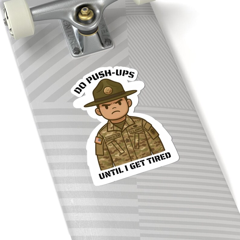 Army Drill Sergeant Sticker Funny Military Motivation Vinyl Decal for ...