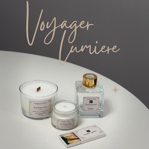 Handgemaakte Sojawas Kaarsen Cadeauset: Sandelhout, Vanille, Diffuser