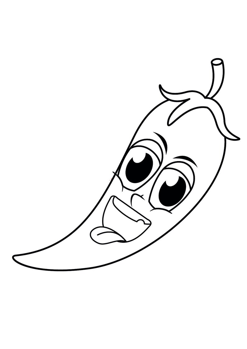 Målarbok med frukter, akvarellmålning för barn (digital nedladdning) bild 3