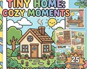 Tiny Home Coloring Book, Instant Download PDF