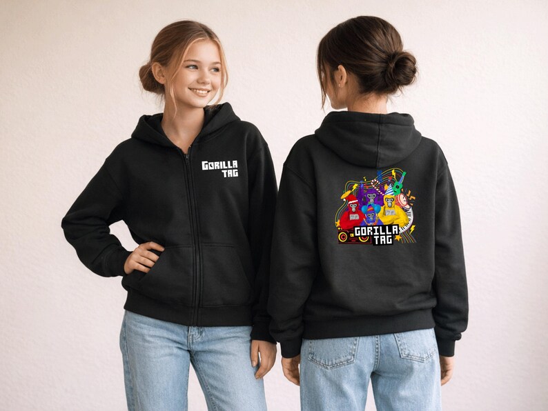 Gorilla Tag Youth Full Zip Hoodie imagem 5