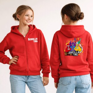 Gorilla Tag Youth Full Zip Hoodie imagem 3