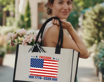 Usa 4th of July Tote Bag, America 2026 Bag