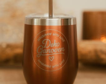 Personalized travel mug, engraved coffee mug, Christmas gifts, Secret Santa, New Year's Eve ideas, gifts up to €20