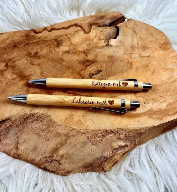 Wichtelgeschenk Kollegin, Kugelschreiber als Geschenk mit Gravur, Personalisierte Kulis, Mitarbeiter Geschenke Weihnachten