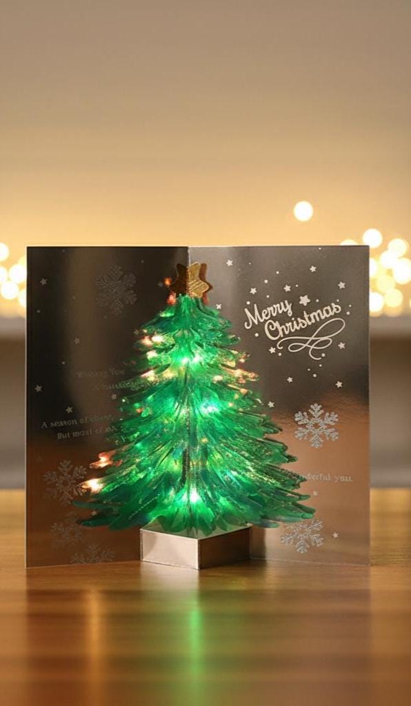 3D Pop up Christmas Card, Holographic Tree Greeting Card, Handmade Holiday  Gift, Sparkling Winter Decoration, Festive Keepsake for Friends - Etsy  Canada
