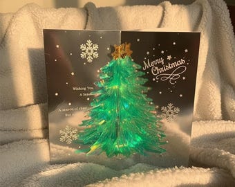 3D Pop up Christmas Card, Holographic Tree Greeting Card, Handmade Holiday Gift, Sparkling Winter Decoration, Festive Keepsake for Friends - Etsy Canada 3D Pop up Christmas Card, Holographic Tree Greeting Card, Handmade Holiday Gift, Sparkling Winter Decoration, Festive Keepsake for Friends - Etsy Canada