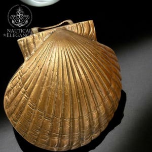 Solid Brass Scallop Sea Shell Door Knocker – Nautical Home Decor