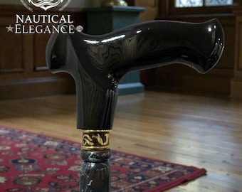 Personalised Wooden Derby Head Handle  Wooden Walking Stick Victorian Collectible Carved Handle ,Custom Engraving Wooden Walking Cane Gift