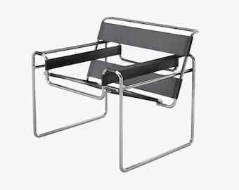 Replika av den svarta Wassily-stolen