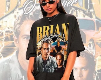 Vintage Brian O'Conner Shirt, Vintage 90s Bootleg Style T-Shirt, Gift For Women and Men, Unisex Tee