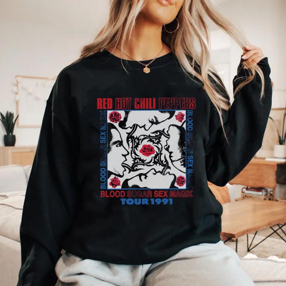 Red Hot Chili Peppers Blood, Sugar, Sex, Magic T-Shirt Nero XXL - Foto 4